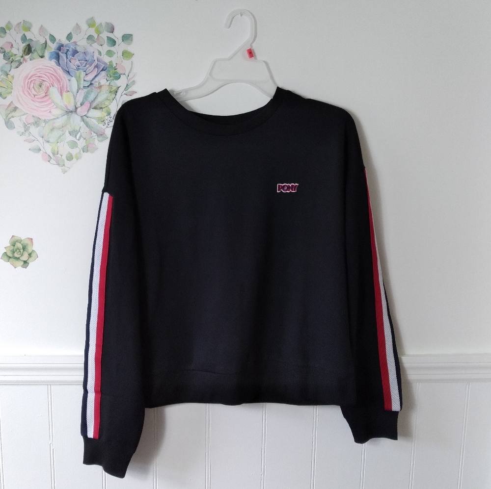 PONY Pullover Sweatshirt Top Long Sleeve